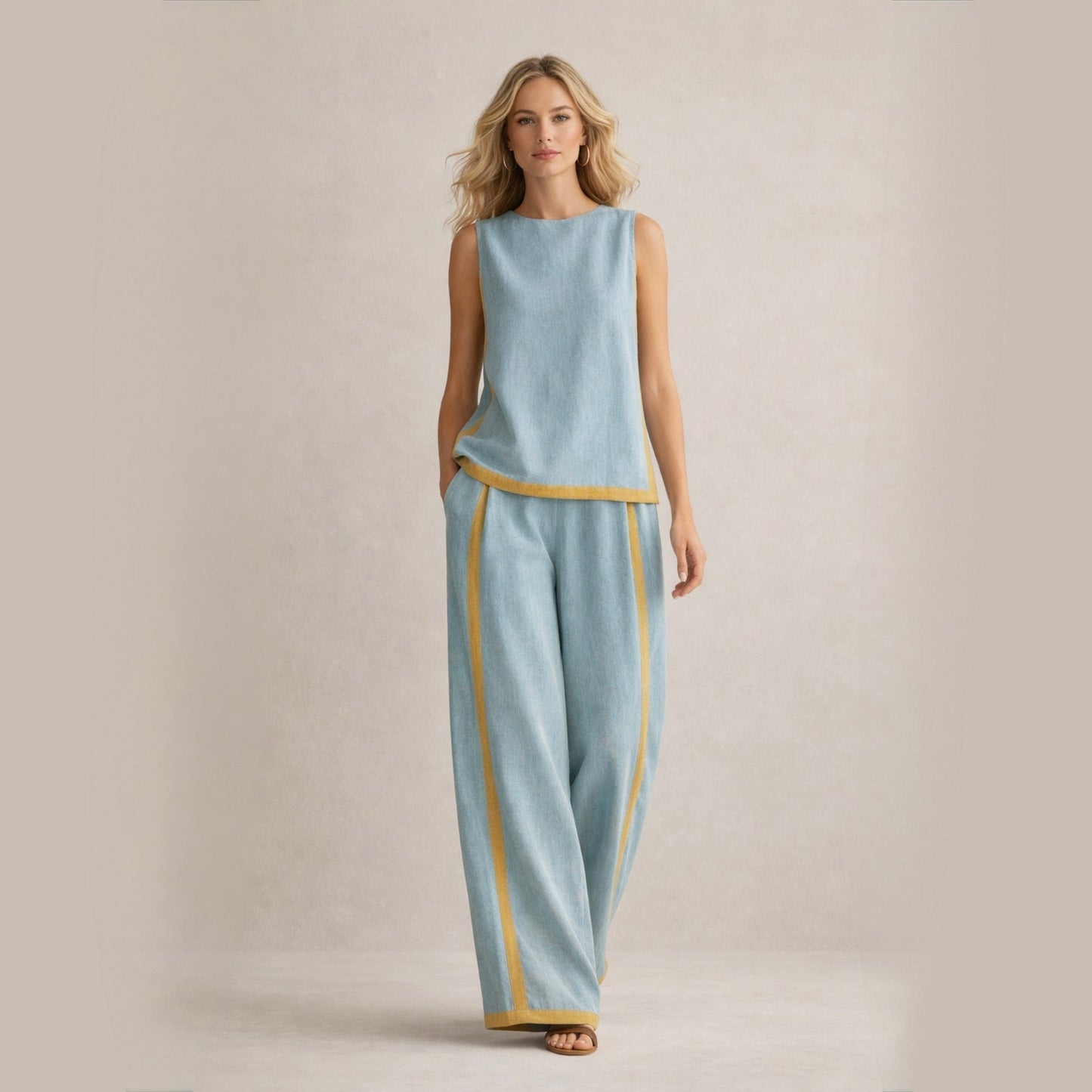 Sophie | Ensemble Élégant Avec Jambes Amples