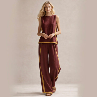 Sophie | Ensemble Élégant Avec Jambes Amples