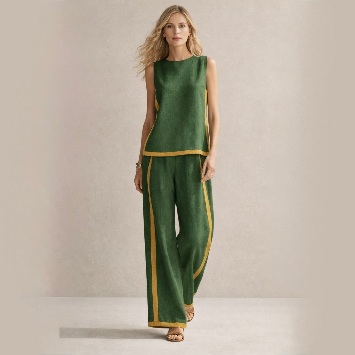 Sophie | Ensemble Élégant Avec Jambes Amples